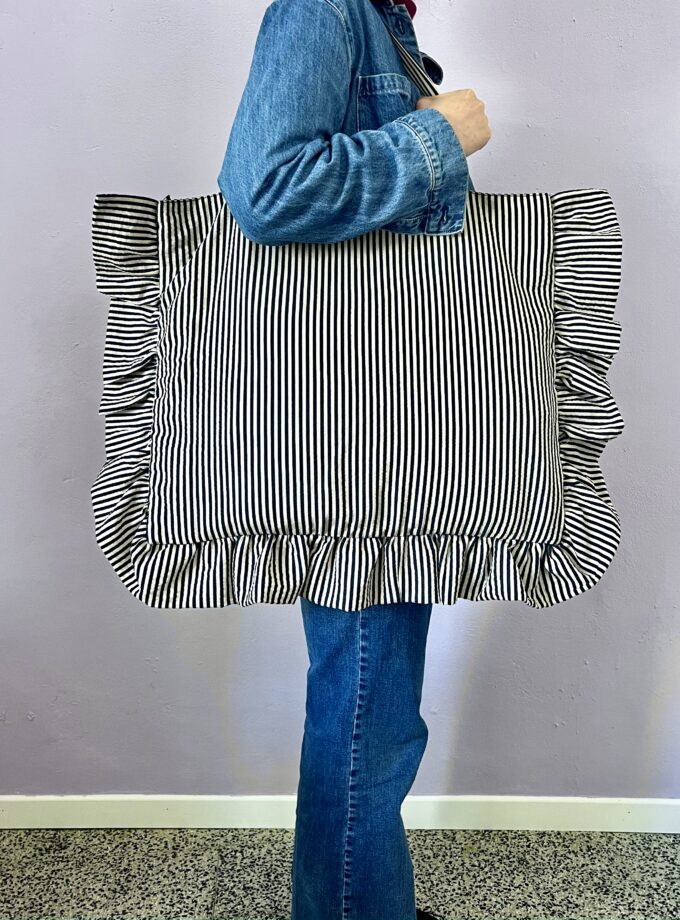 Borsa Lou Lou Riga Blu